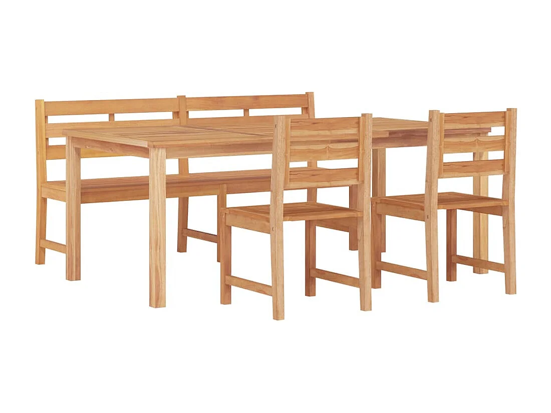 Prolenta Premium -  4-delige Tuinset massief teakhout