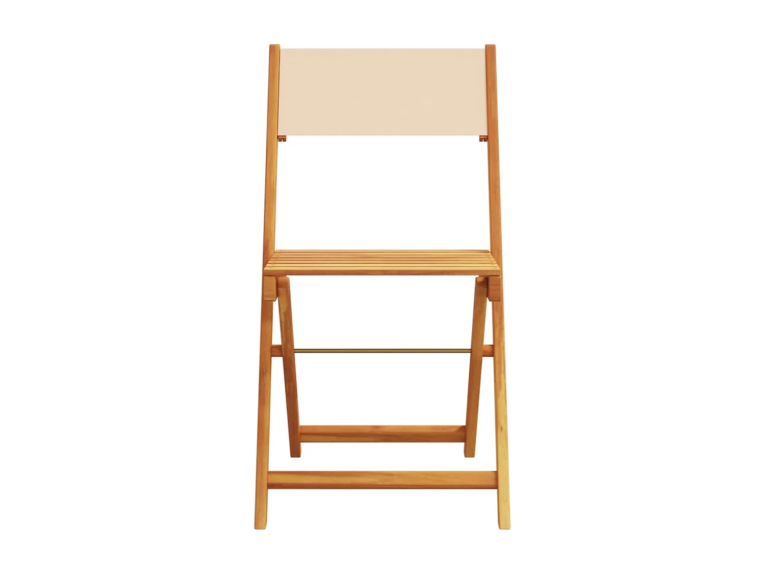 Bay Minette  Ensemble à manger de jardin 5 pcs beige tissu et bois massif