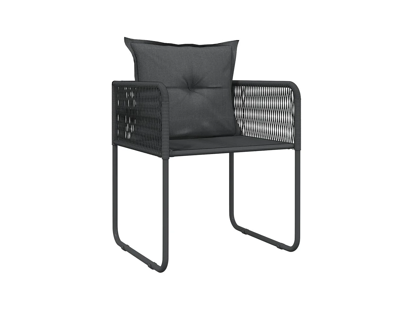 Scandicci  Ensemble à manger de jardin 9 pcs Noir
