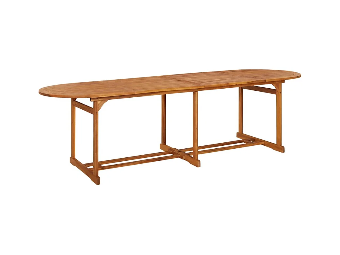 Gideon  Ensemble à manger de jardin 13 pcs 280x90x75 cm bois d'acacia