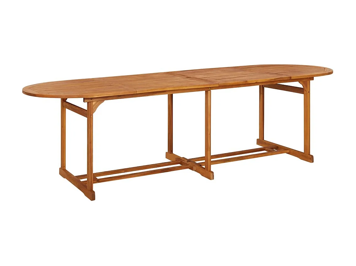 Gideon  Ensemble à manger de jardin 13 pcs 280x90x75 cm bois d'acacia