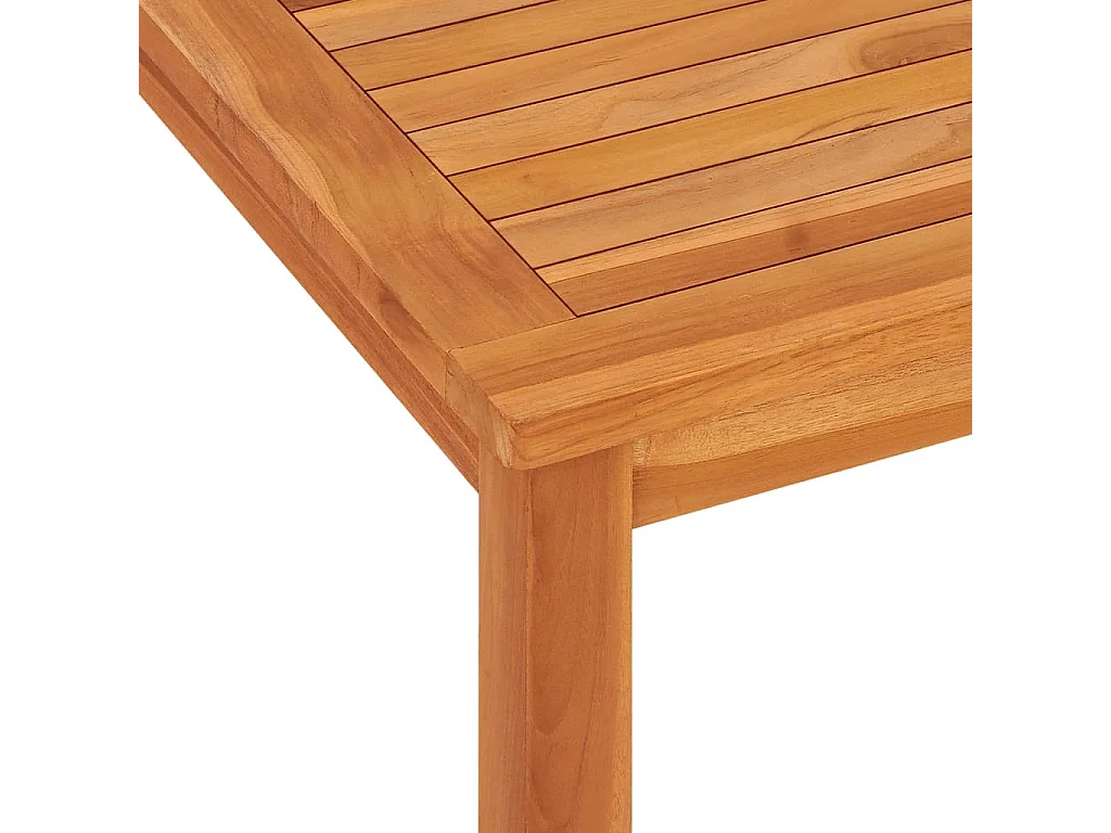 Addison Lee  Ensemble à manger de jardin 9 pcs Bois de teck solide