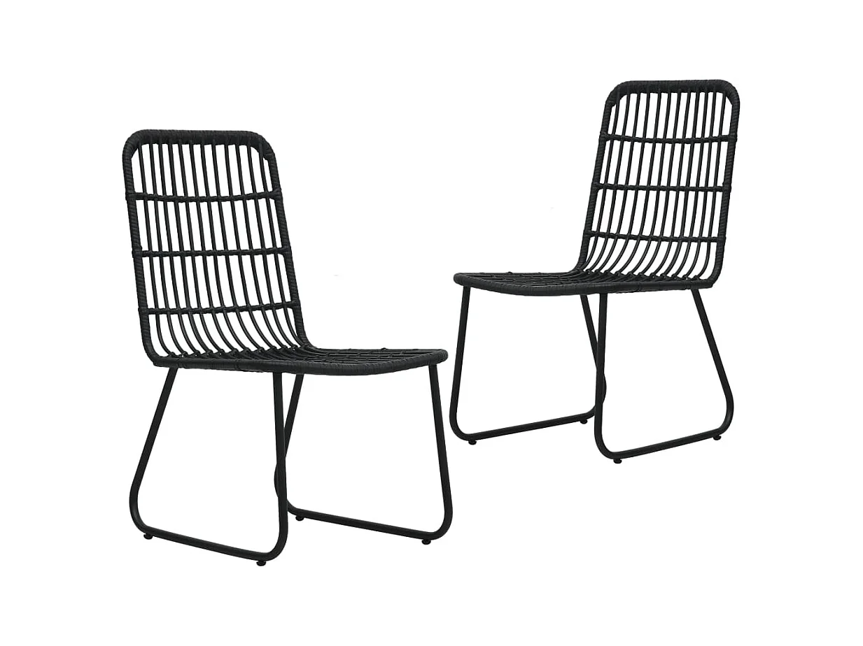 Timos  Ensemble à manger d'extérieur 3 pcs résine tressée et verre