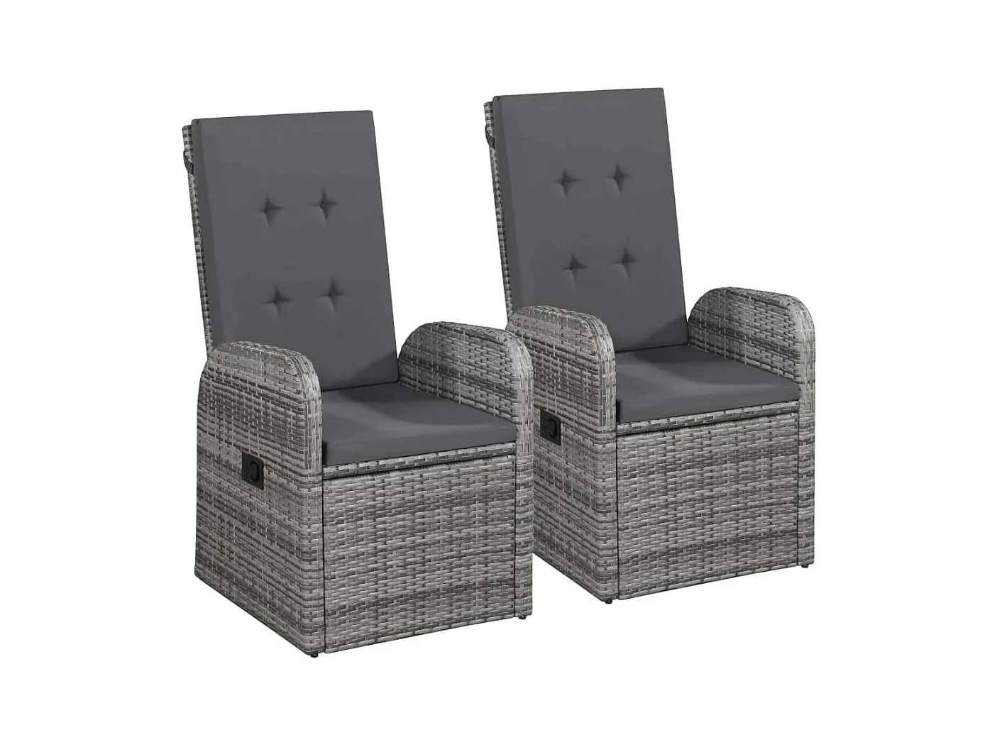 Grimfast  Ensemble à manger de jardin avec coussins 7 pcs Gris