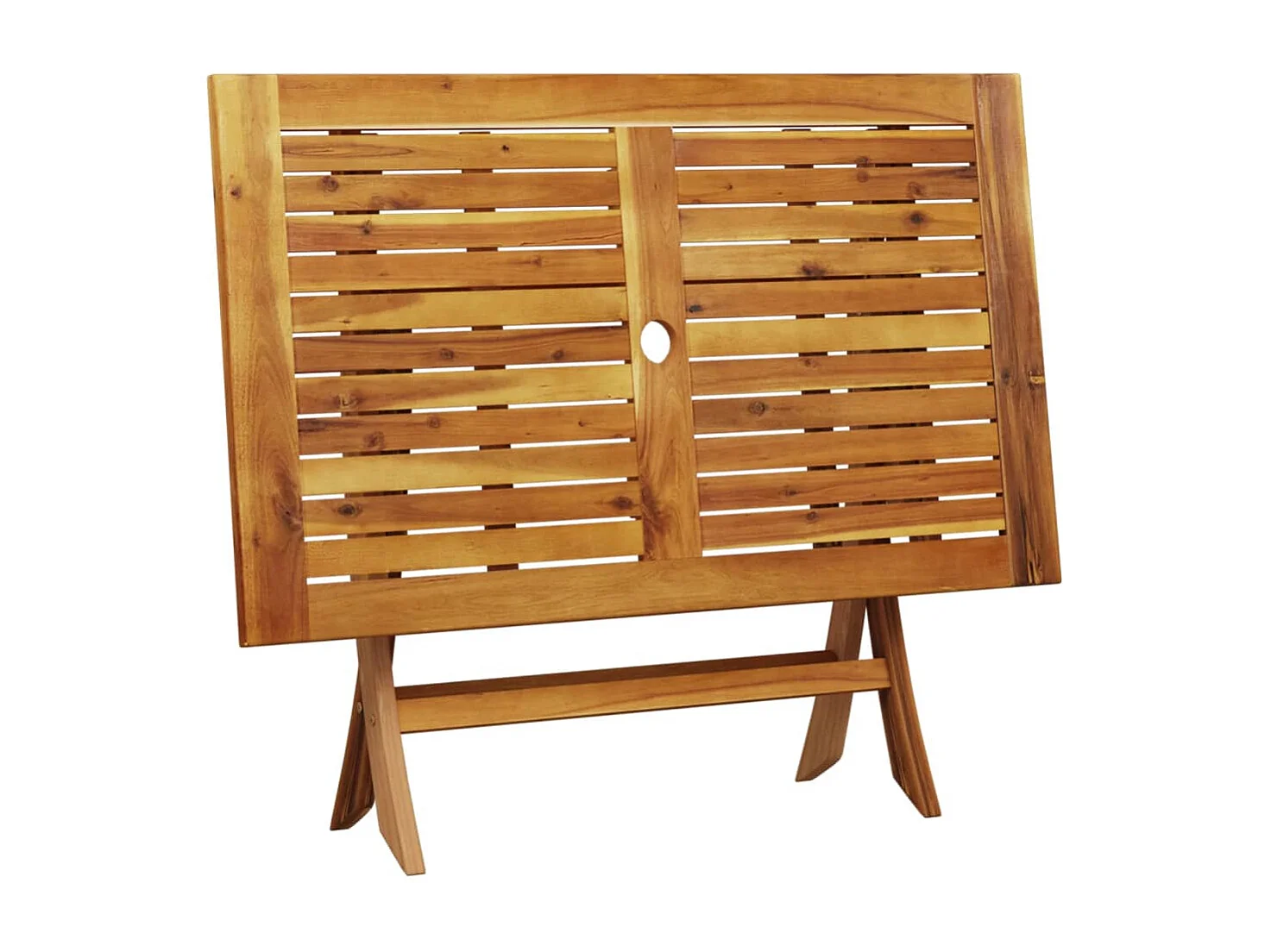 Ingebeth  Set de comedor jardín 5 pzas polipropileno madera maciza gris