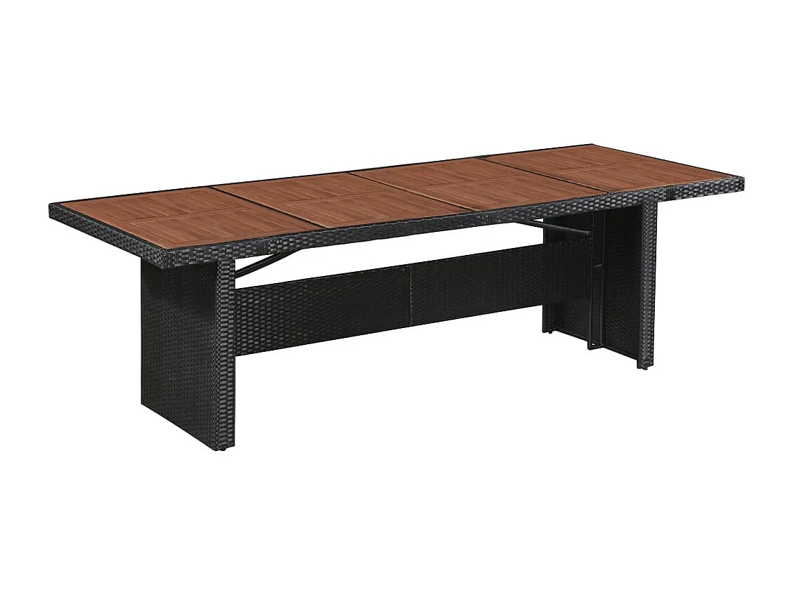 Jean-Paul-Fernand  9-delige Tuinset met kussens poly rattan zwart