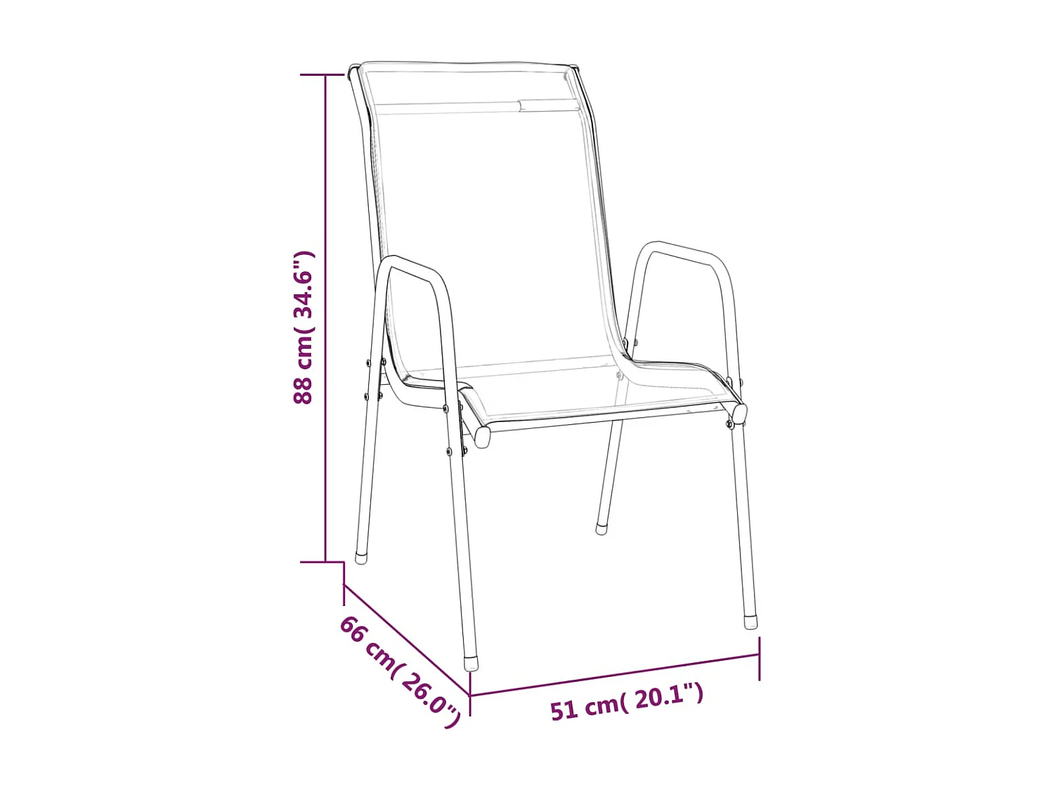 Gralon  Juego de comedor para jardín 5 piezas acero y textilene negro