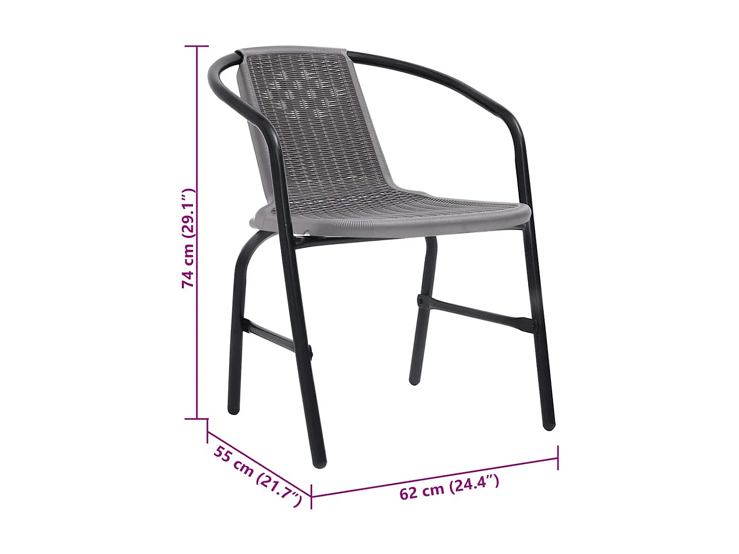 Thomian  7-delige Tuinset met kussens poly rattan beige