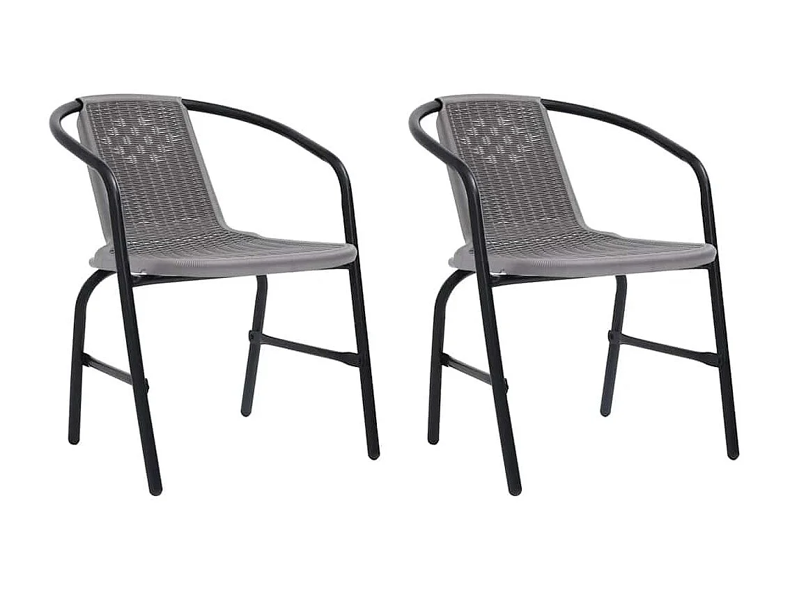 Thomian  Ensemble à manger de jardin et coussins 7 pcs beige poly rotin