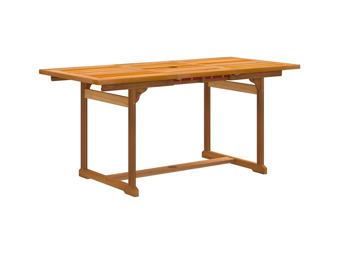 Carrizo Springs  Ensemble à Manger de jardin 7pcs bois d'acacia solide textilène