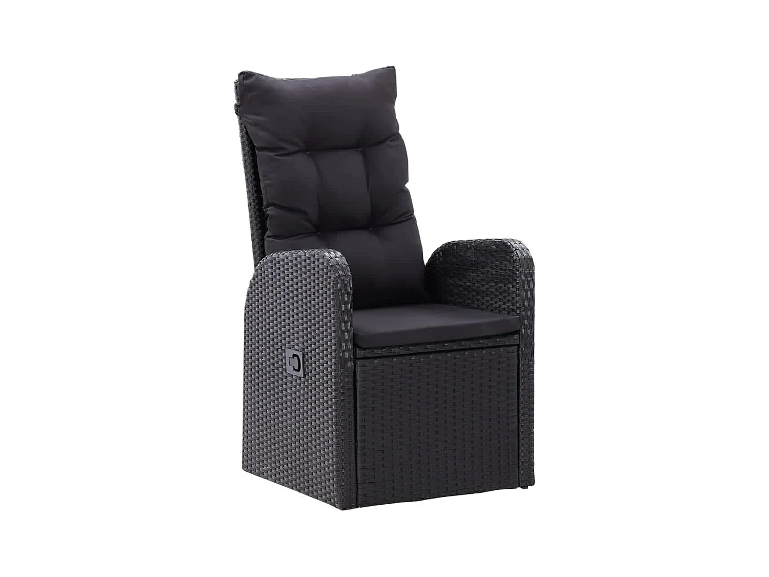 Stubbekøbing  Ensemble à manger de jardin avec coussins 9 pcs noir