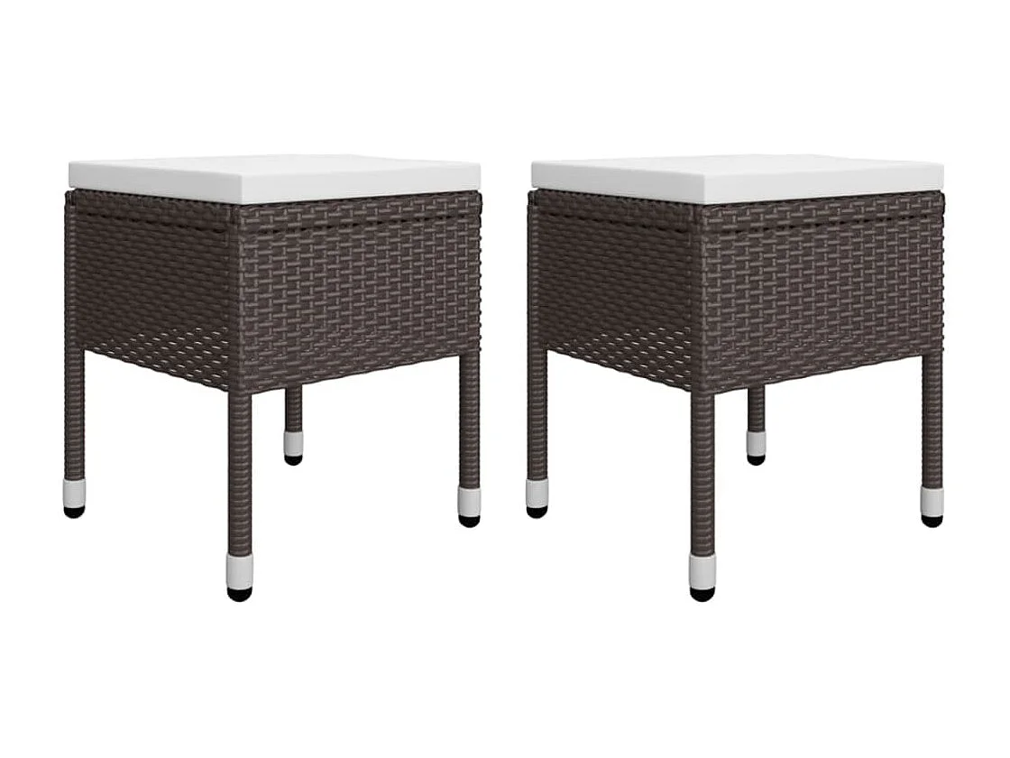 Saluzzo  Ensemble à manger de jardin 5 pcs Marron