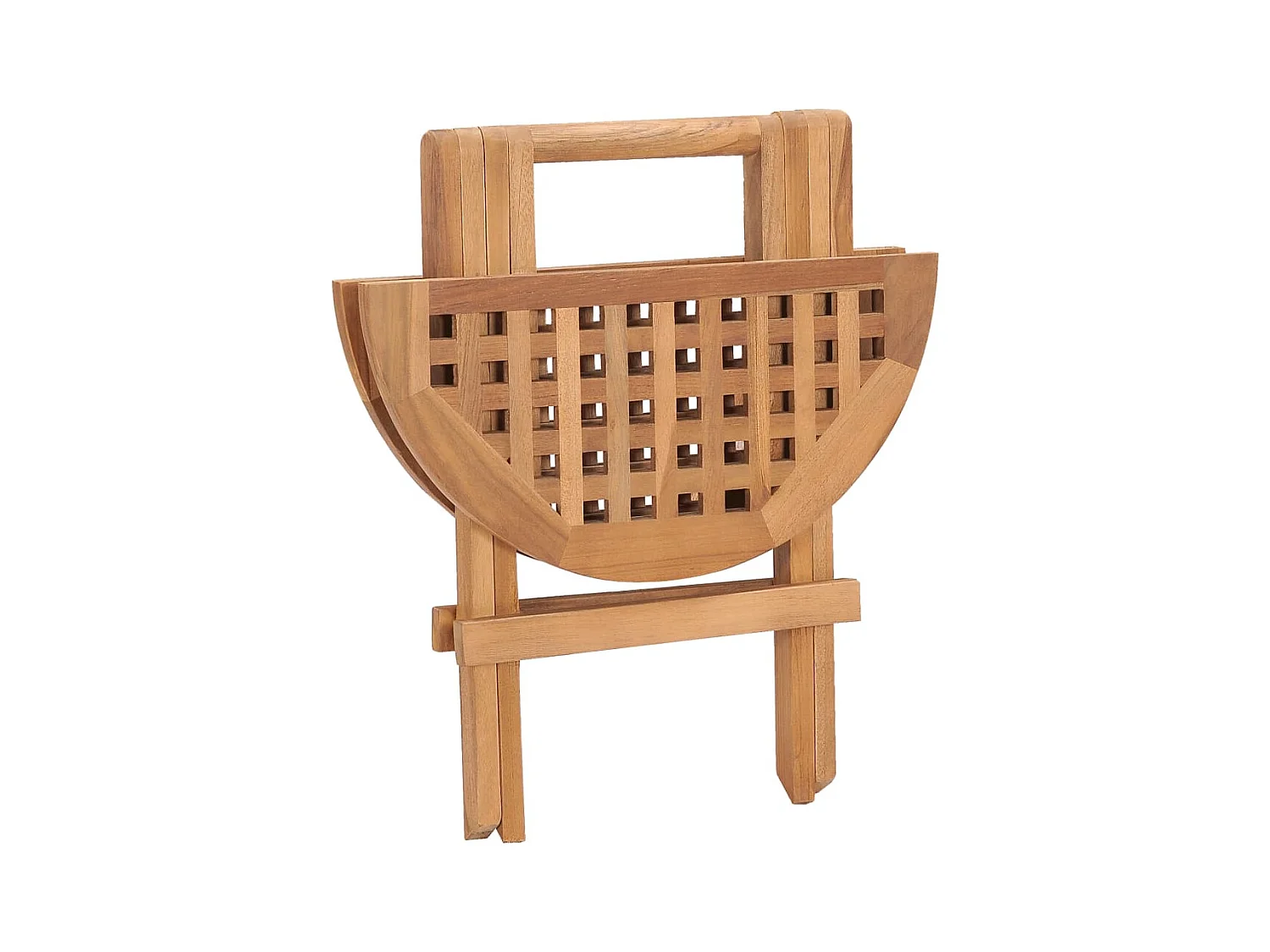 Danaë  Ensemble à manger d'extérieur pliable avec coussin 3 pcs Teck