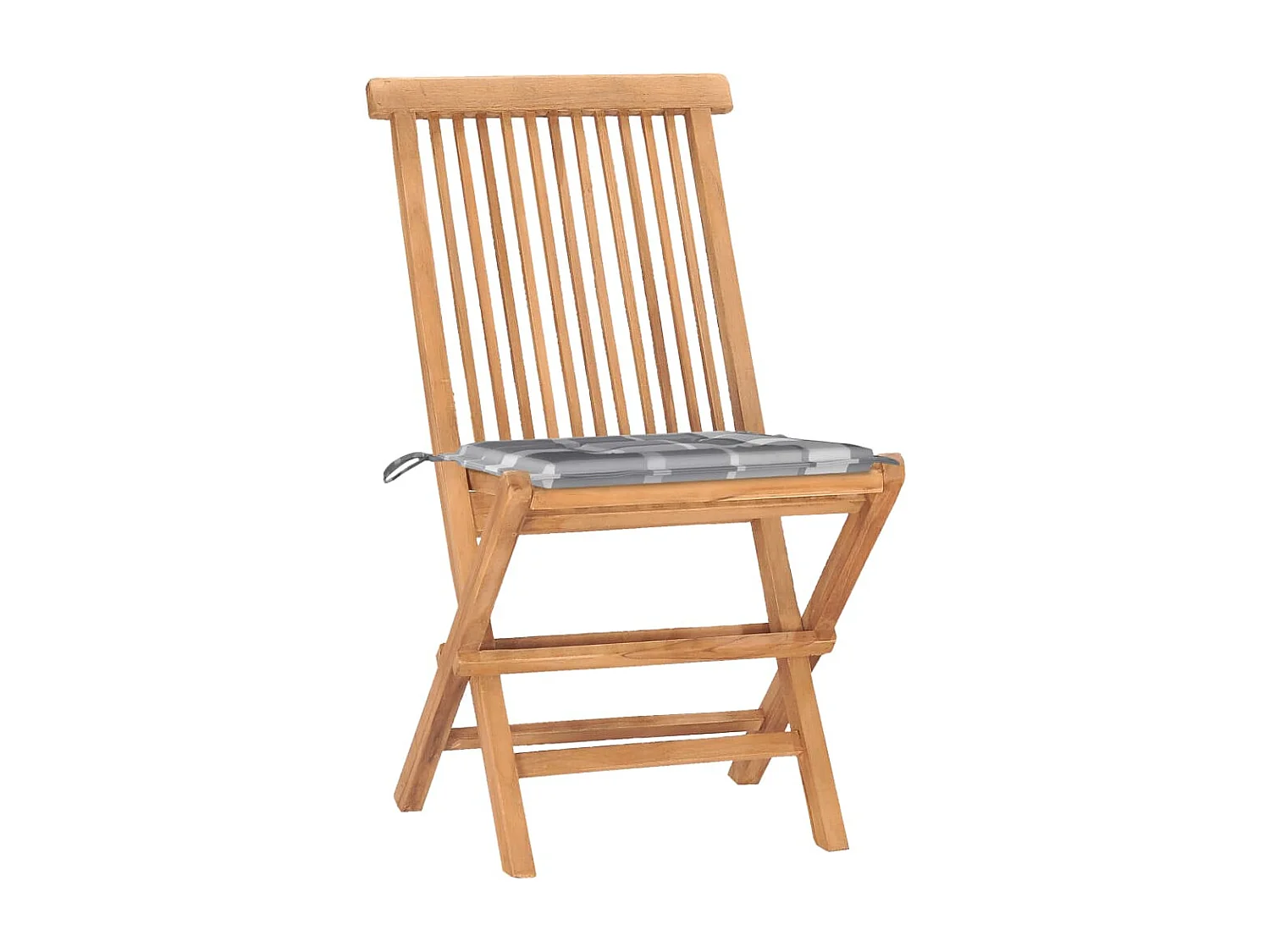 Danaë  Ensemble à manger d'extérieur pliable avec coussin 3 pcs Teck