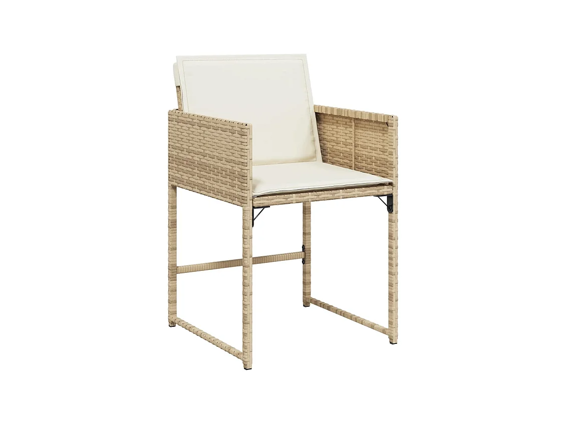 Sener  Ensemble à manger de jardin et coussins 13 pcs beige