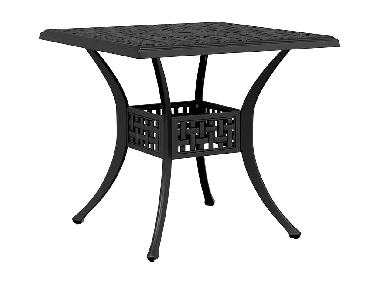 Prolenta Premium -  Ensemble à manger de jardin 5 pcs noir aluminium coulé
