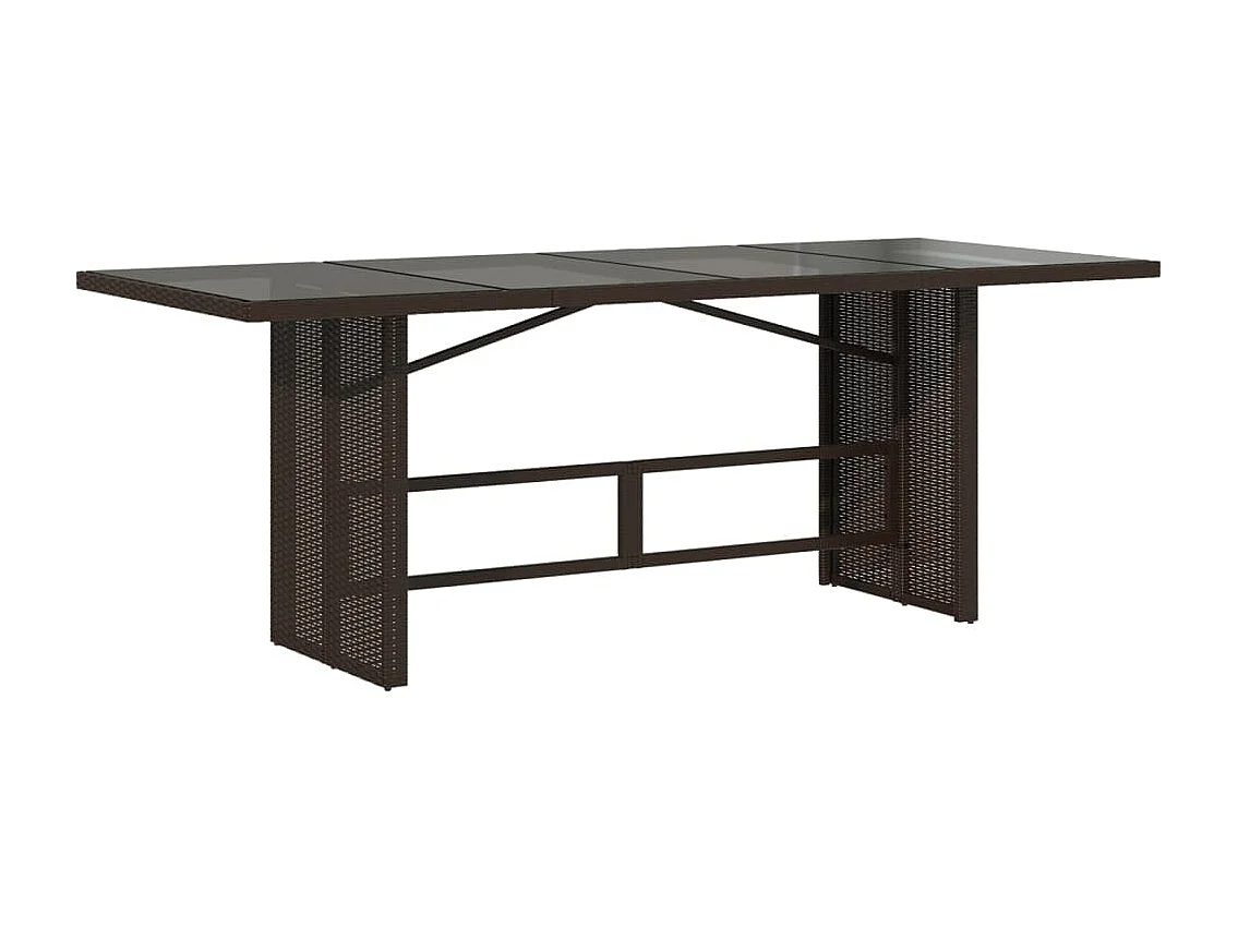 Thomian  9-delige Tuinset met kussens poly rattan bruin