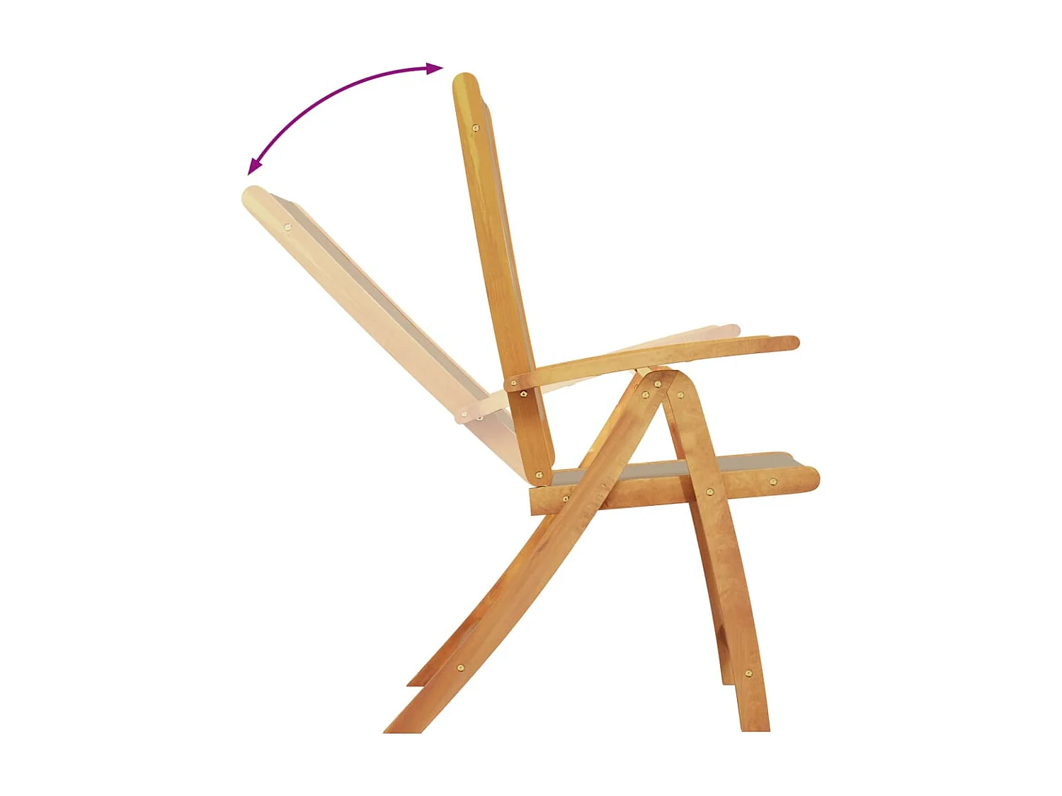 Yljo  Juego comedor de jardín 5 pzas madera maciza acacia y textileno