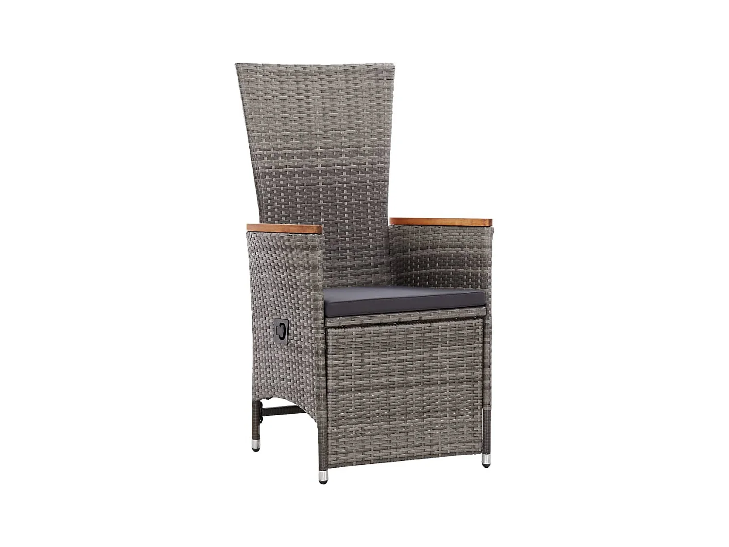 Central Point  Ensemble à manger de jardin avec coussins 9 pcs Gris