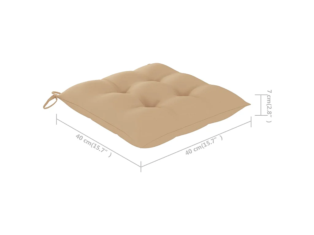Blaire  Ensemble à manger d'extérieur pliable 5pcs avec coussins Bambou
