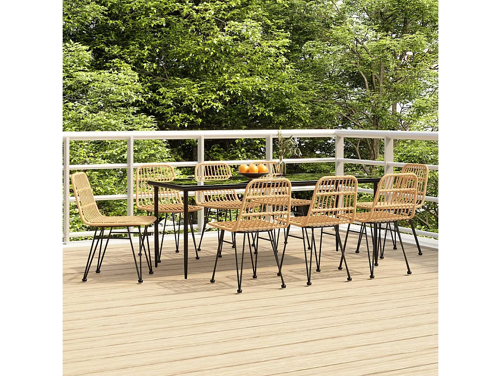 Eden Prairie  9-delige Tuinset poly rattan