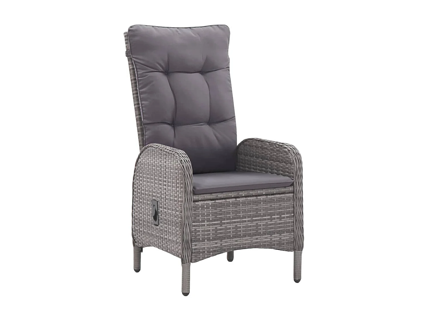 Tatum  5-delige Tuinset poly rattan en acaciahout grijs