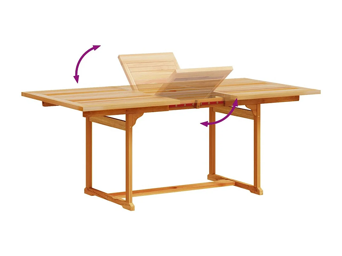 Yljo  Ensemble à Manger de jardin 7pcs bois d'acacia solide textilène