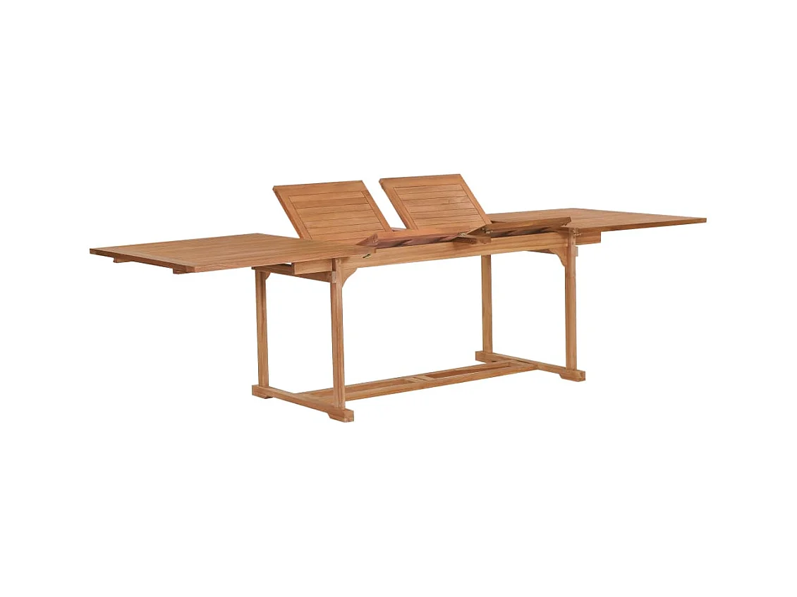 Vyrean  Ensemble à manger de jardin 9 pcs Bois de teck massif