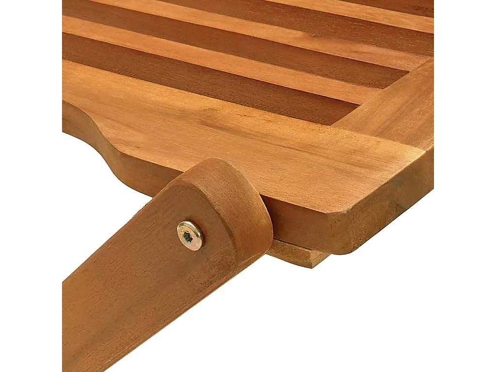 Napoleone Giovanni  Ensemble de salle à manger de jardin 5 pcs bois d'acacia solide