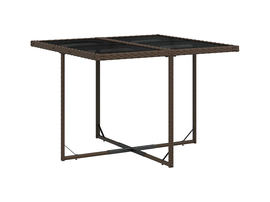 Kirkland  9-delige Tuinset met kussens poly rattan bruin