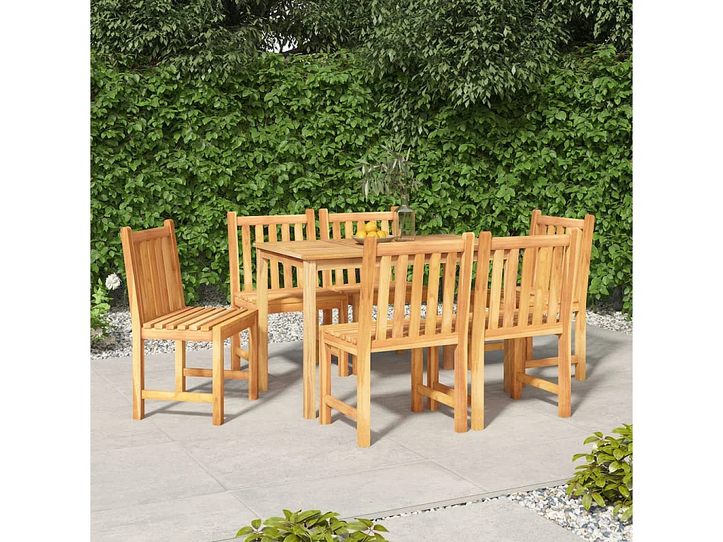 Prolenta Premium -  7-delige Tuinset massief teakhout