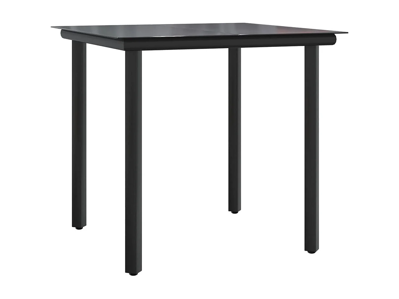 Rhett Logan  Ensemble à manger jardin 3pcs avec coussins noir et gris