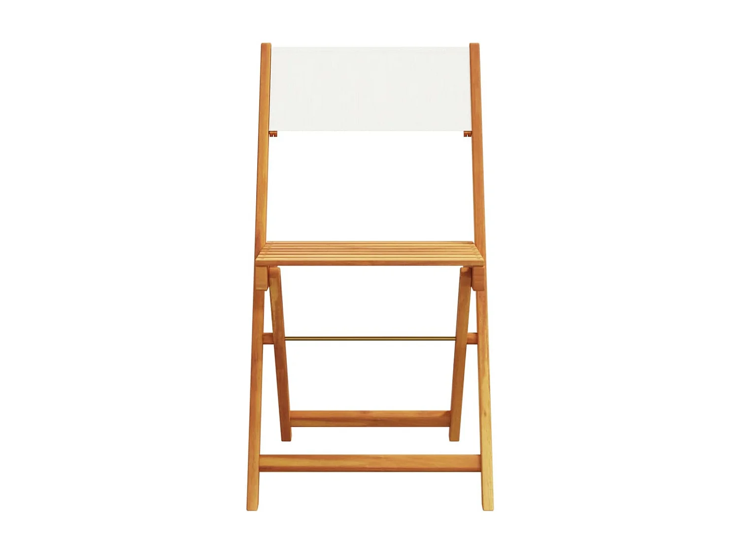 Bay Minette  Ensemble à manger de jardin 5 pcs blanc crème tissu bois massif