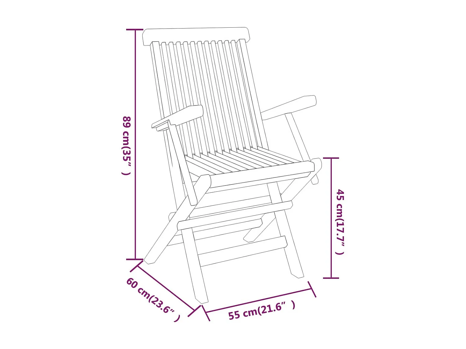Prolenta Premium -  Ensemble à manger de jardin 3 pcs Bois de teck massif