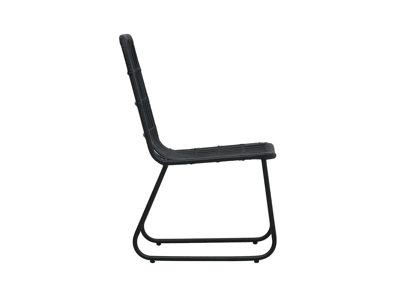 Timos  Ensemble à manger d'extérieur 5 pcs résine tressée et verre