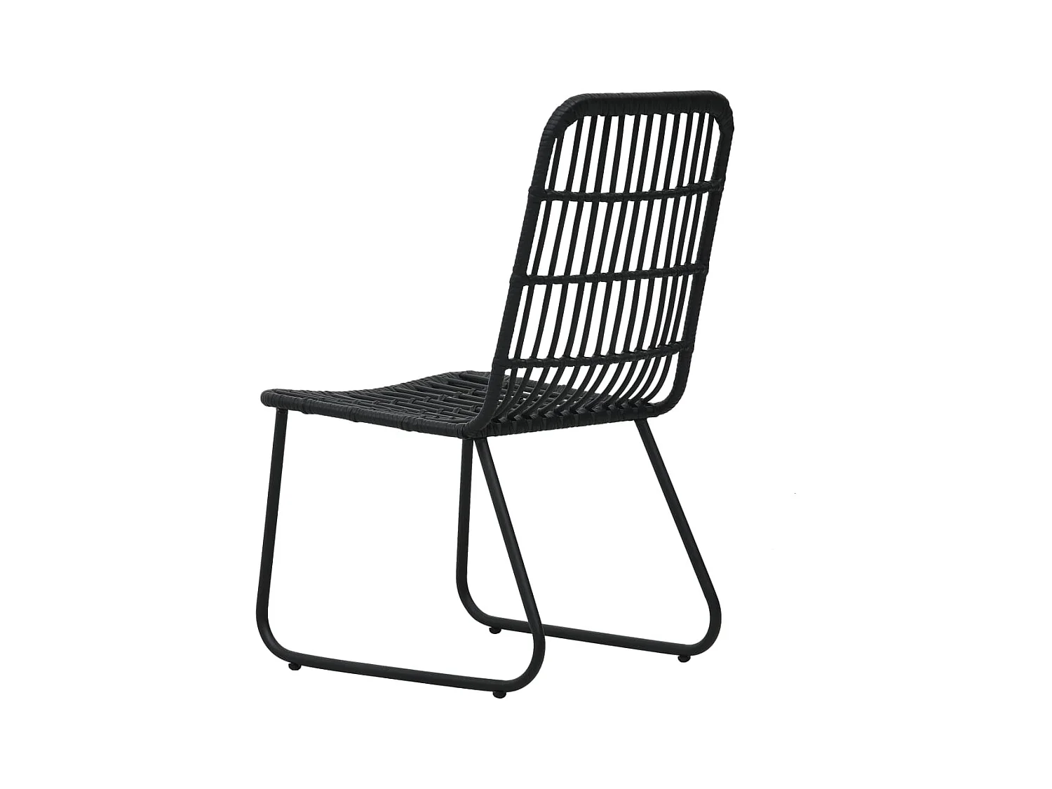 Timos  Ensemble à manger d'extérieur 5 pcs résine tressée et verre