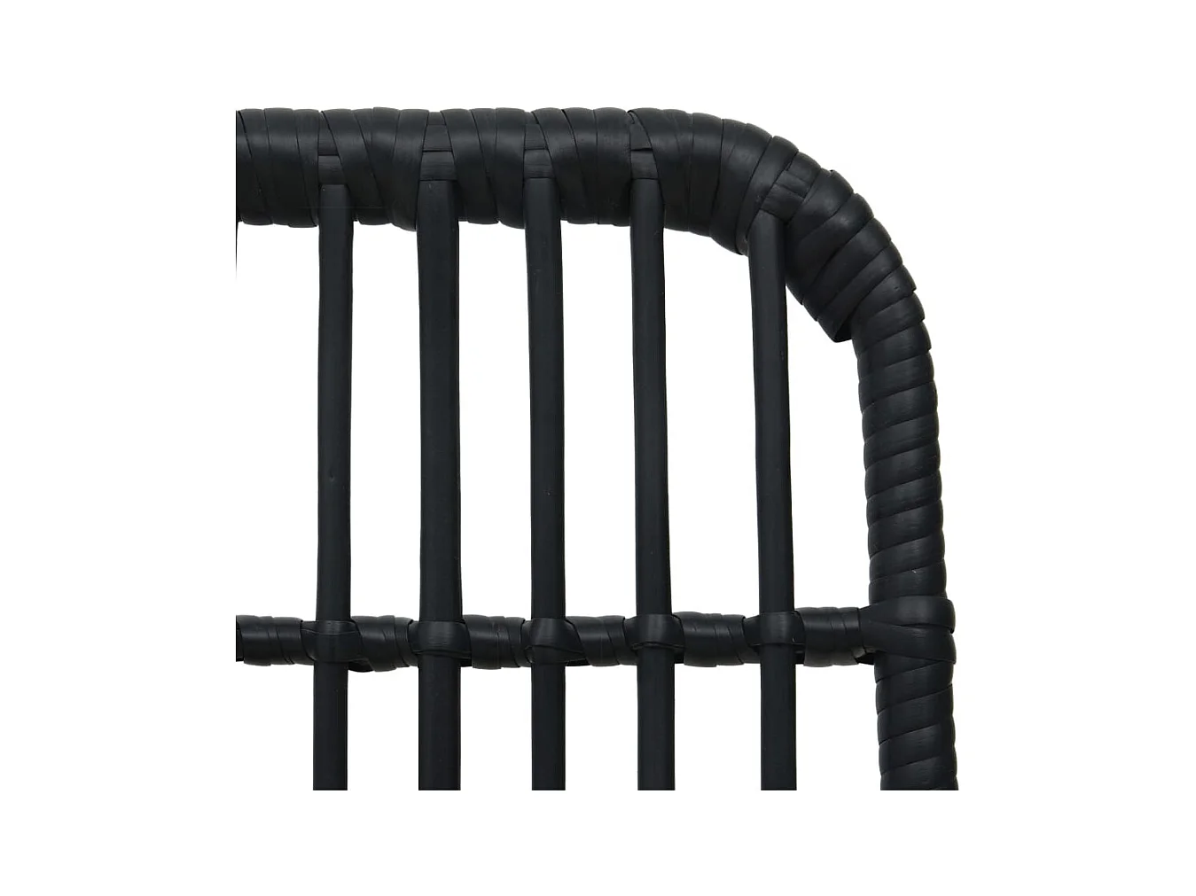 Timos  Ensemble à manger d'extérieur 5 pcs résine tressée et verre