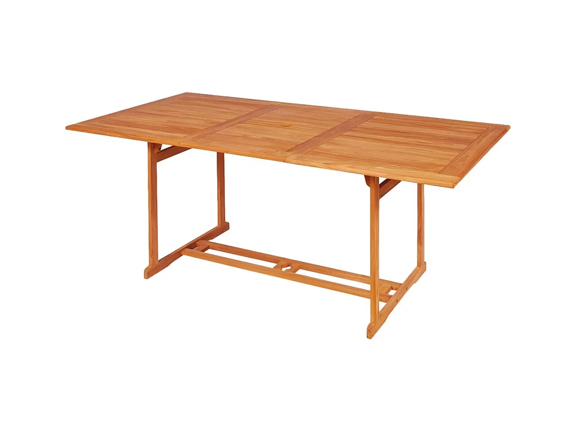 Kari  Conjunto de comedor de jardín 7 piezas madera maciza de teca