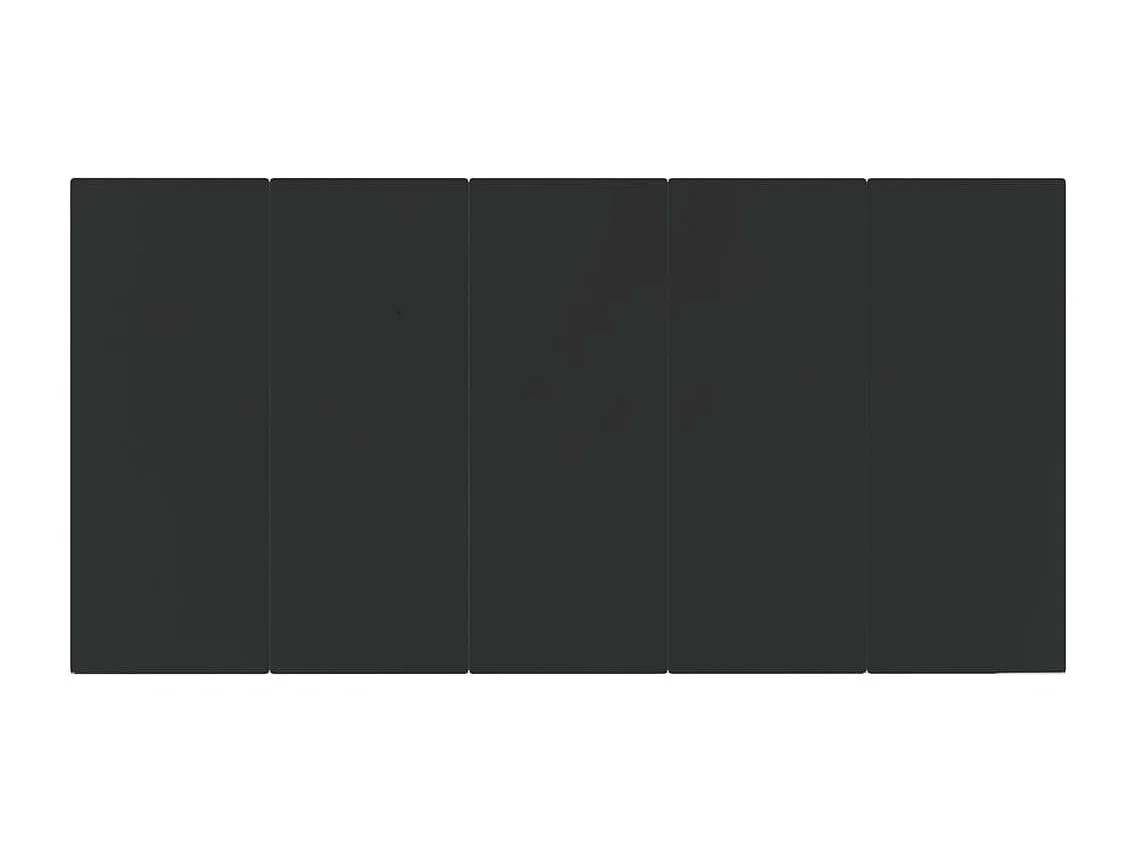 Eden Prairie  Juego de comedor de jardín 9 piezas ratán sintético negro