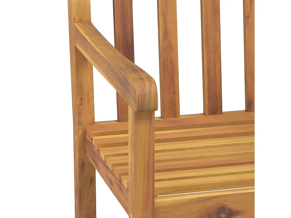 Aldren  Juego de comedor de jardín 3 piezas madera maciza de acacia