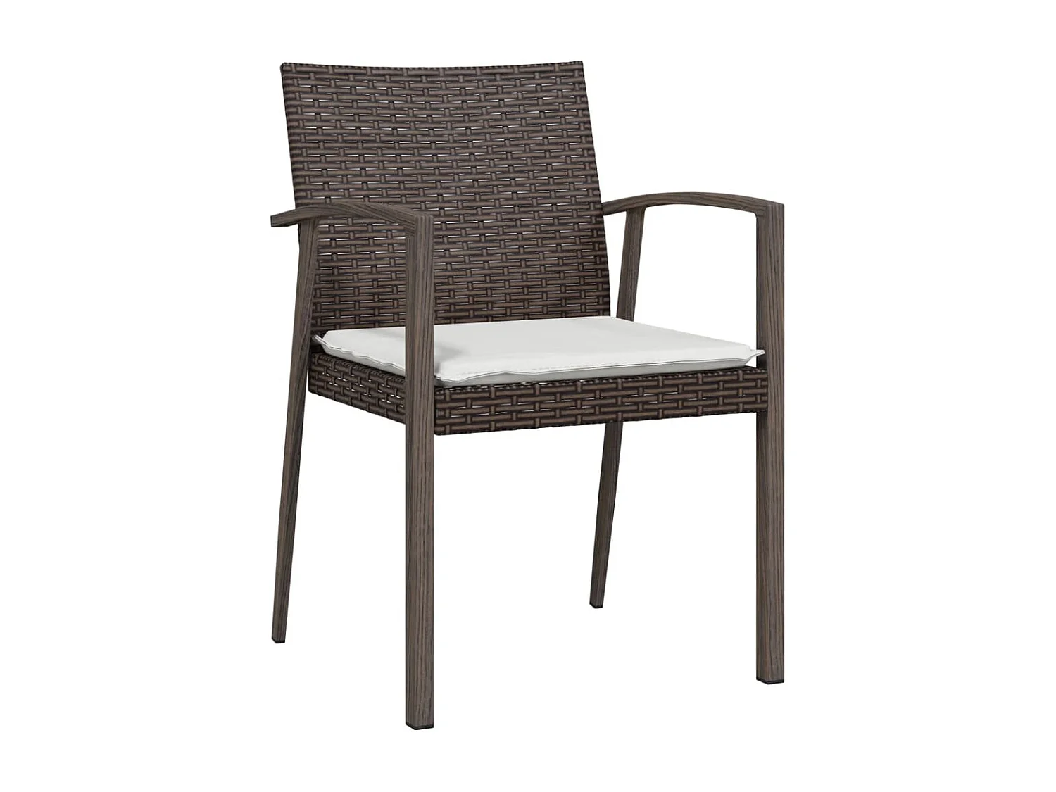 Ephrata  Ensemble à manger de jardin 7 pcs coussins résine tressée acier