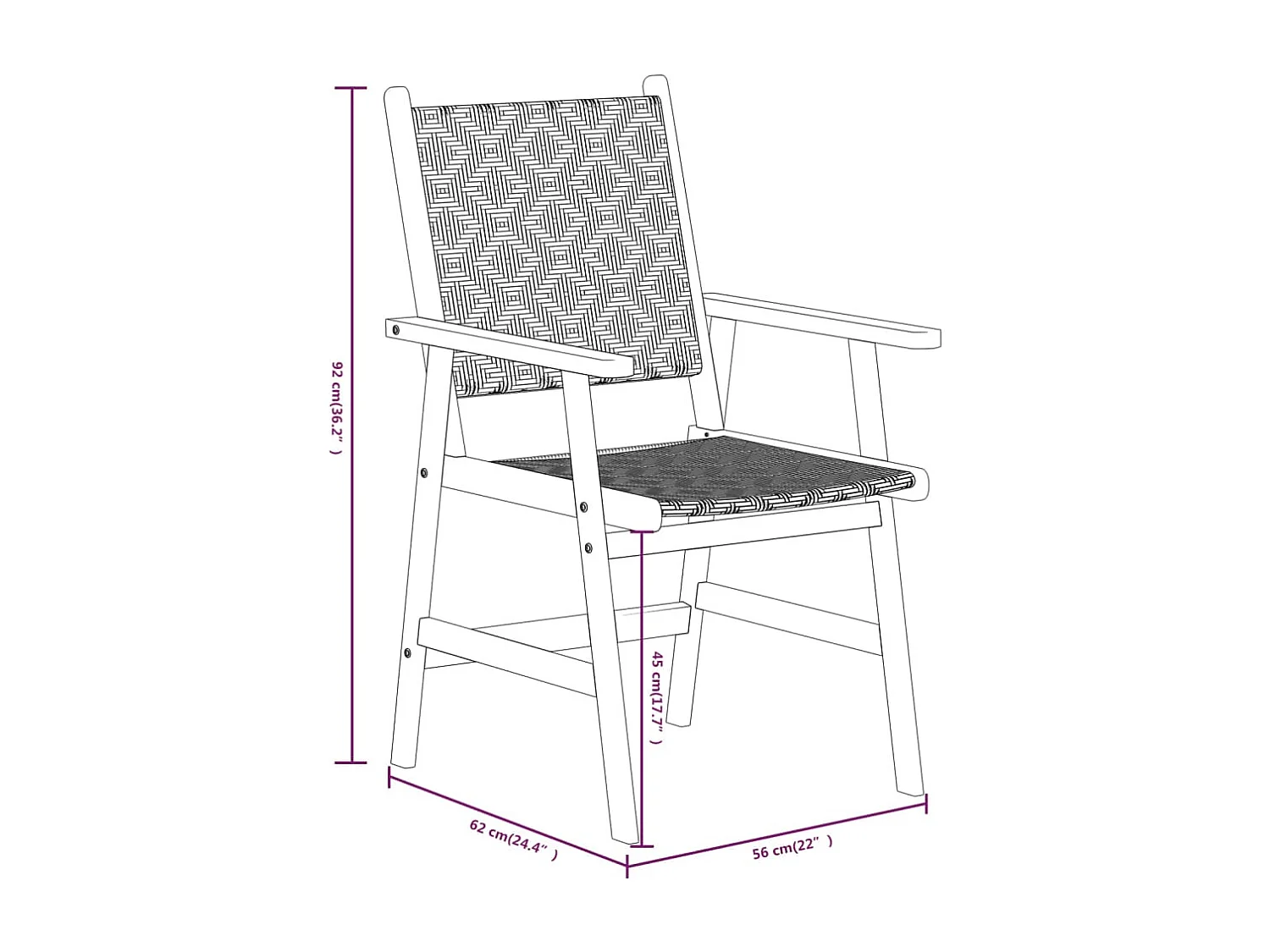 Lillestrøm  Juego de comedor de jardín 3 piezas madera maciza de acacia
