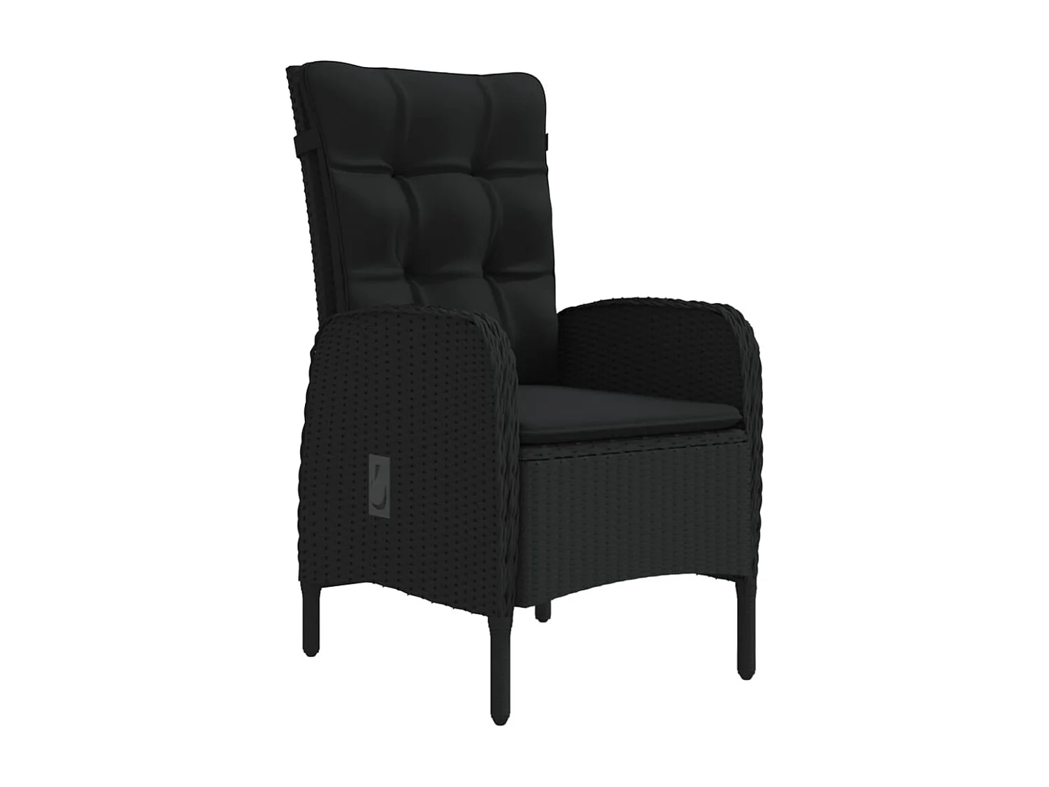 Eliseo  Ensemble à manger de jardin avec coussins 5 pcs Noir