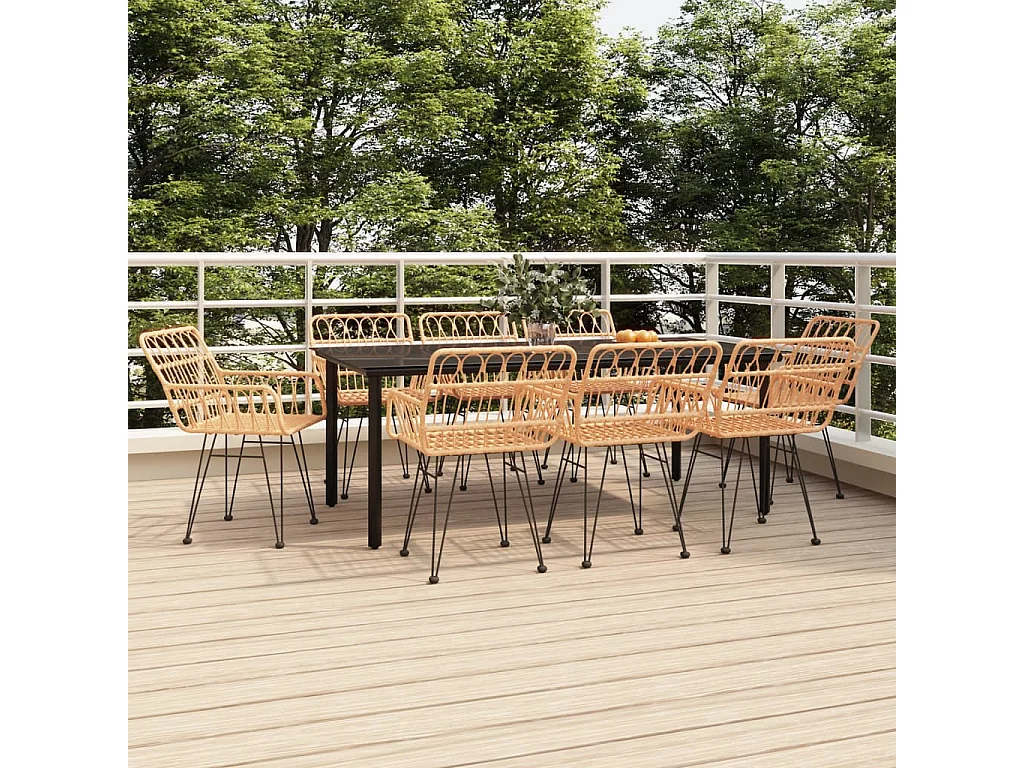 Francisca  9-delige Tuinset poly rattan