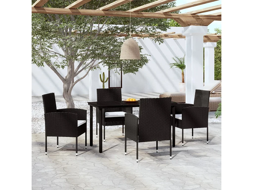 Lara  5-delige Tuinset zwart