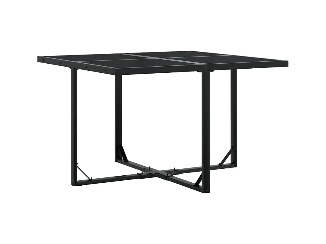 Isalora  Set de comedor de jardín 9 pzas y cojines ratán sintético negro