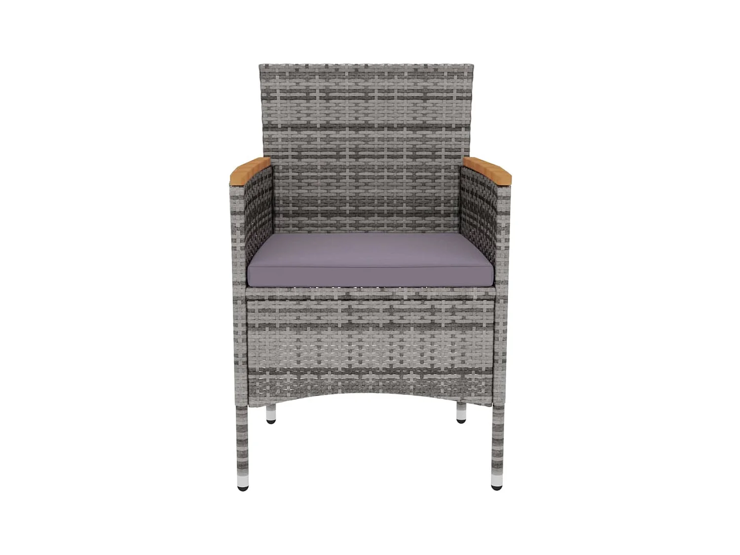 Germain  3-delige Tuinset poly rattan grijs