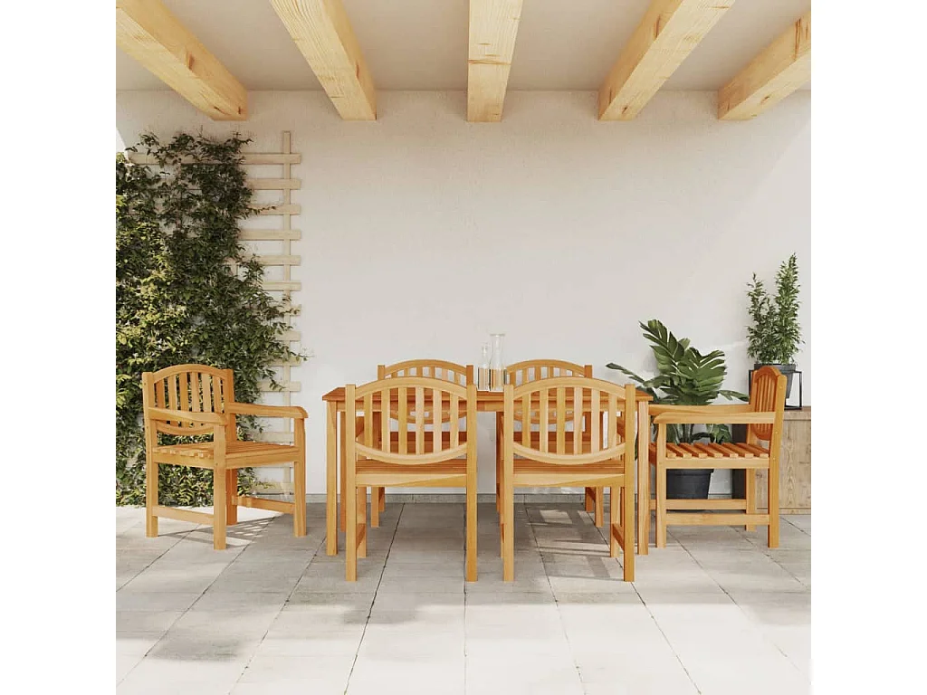 Prolenta Premium -  7-delige Tuinset massief teakhout