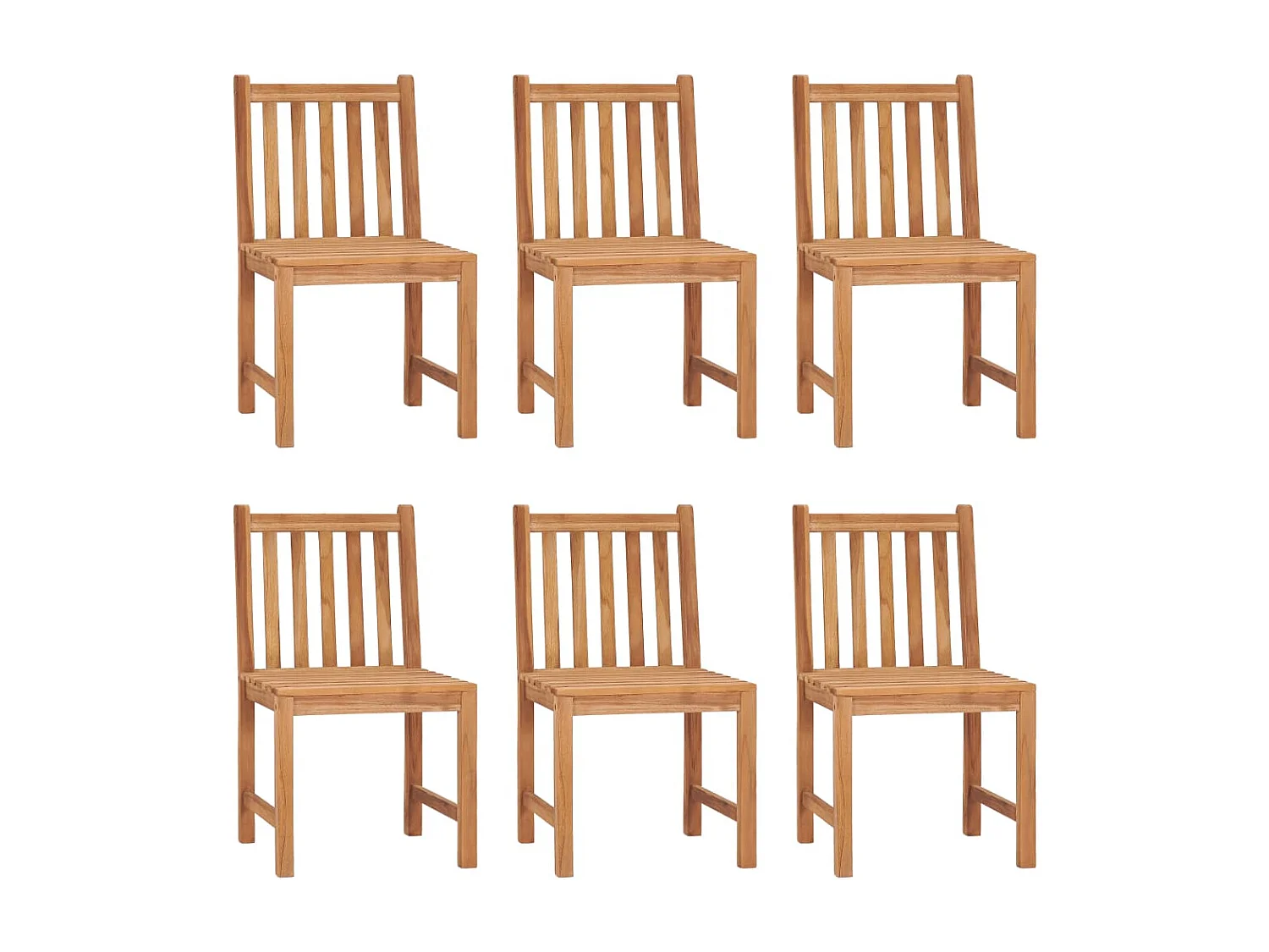 Acqui Terme  Ensemble de salle à manger de jardin 7 pièces 160 x 80 cm en bois de teck massif