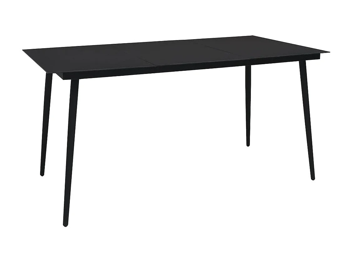 Prolenta Premium -  Juego de comedor para jardín 7 piezas ratán sintético y vidrio